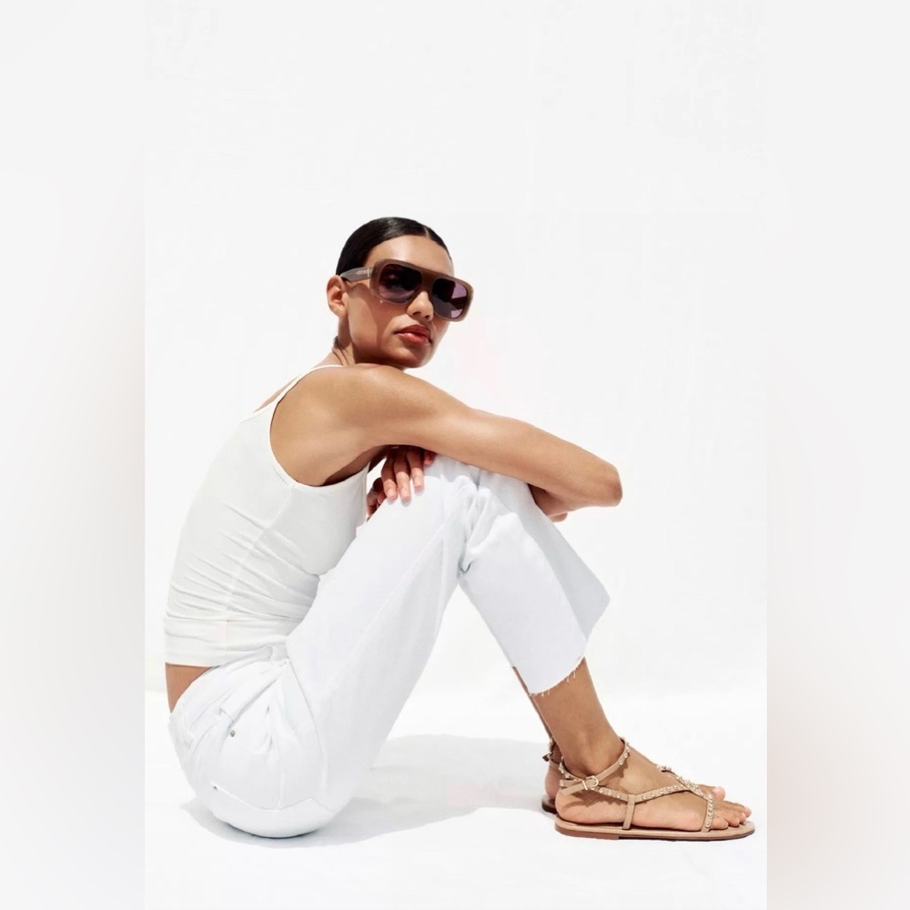 ZARA Metallic Bead Strap Sandal